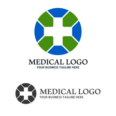 Medical health-care logo design template. Health Care Vector Logo Template. Medical pharmacy logo design.