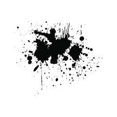 Fototapeta na wymiar Vector of a splash of black ink on white background. Eps10 vector illustration.