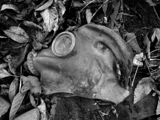Gas Mask On The Ground