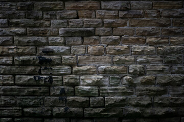 Old Textured Uneven Stone Wall