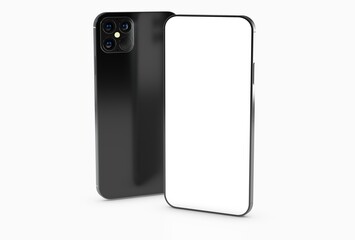 digital smartphone device mobile phone 3d isolated