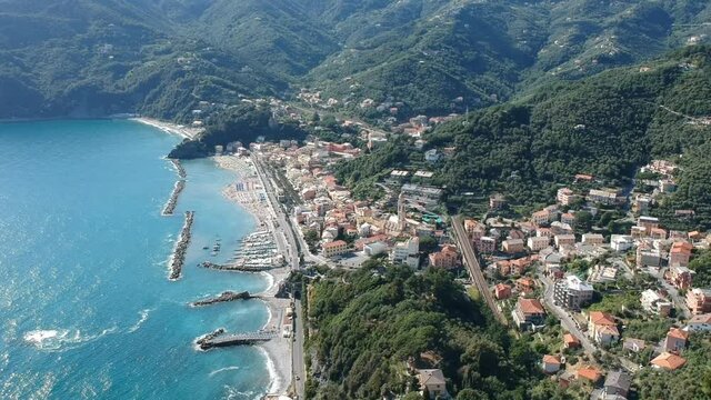 Moneglia, Cinque Terre, Liguria, Drone