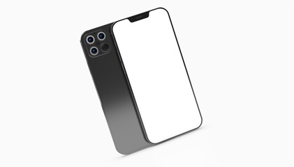 digital smartphone device mobile phone 3d isolated
