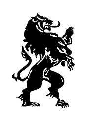 lion for plasma cutter. design of forged products. metal sketch. modern blacksmithing.