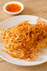 Fried Enoki Mushroom or Golden Needle Mushroom