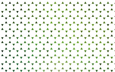 Light Green vector seamless background with triangles.