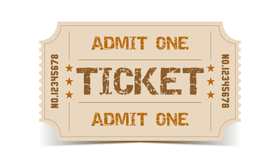 Admit one vintage vector event ticket