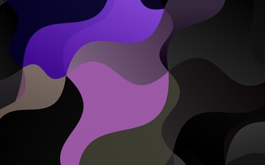 Dark Pink, Green vector background with curved circles.