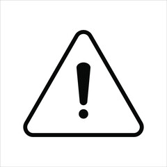 Warning icon vector modern design in trendy style for web site and mobile app on white background