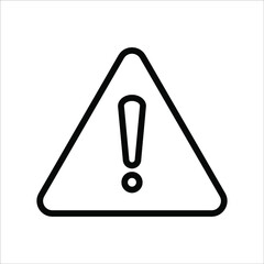 Warning icon vector modern design in trendy style for web site and mobile app on white background