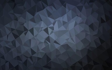 Obraz premium Dark BLUE vector abstract polygonal texture.