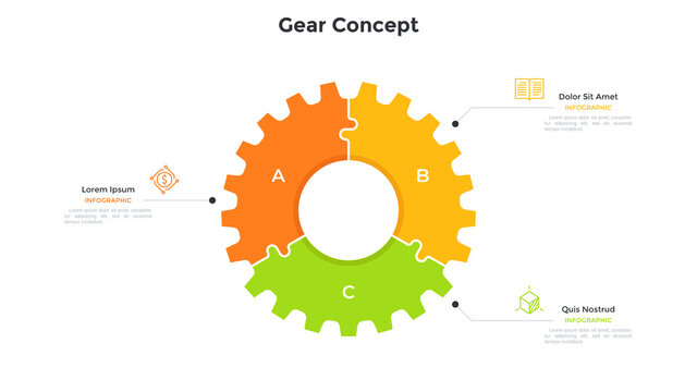 Flat Infographic Vector Template