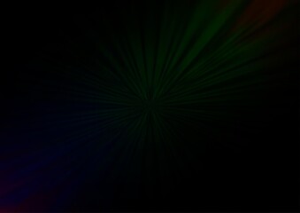 Dark Black vector blurred background.