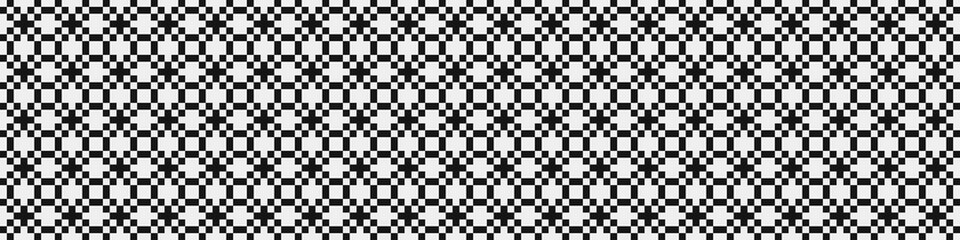 Fototapeta premium Abstract Cross Pattern Dots Logo generative computational art illustration