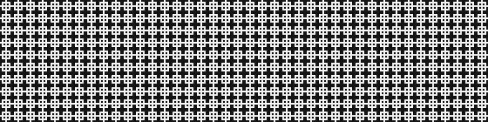 Fototapeta premium Abstract Cross Pattern Dots Logo generative computational art illustration