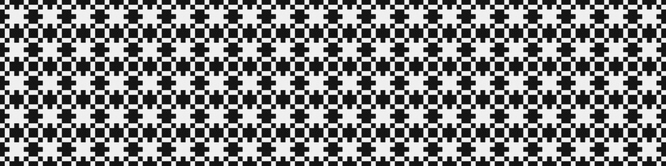 Fototapeta premium Abstract Cross Pattern Dots Logo generative computational art illustration