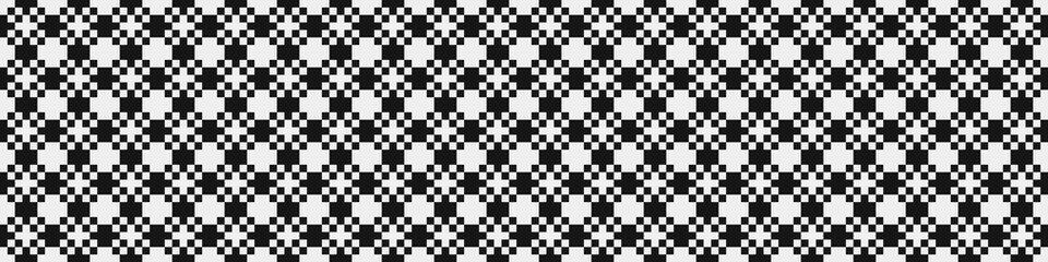 Fototapeta premium Abstract Cross Pattern Dots Logo generative computational art illustration