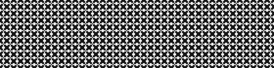 Fototapeta premium Abstract Cross Pattern Dots Logo generative computational art illustration