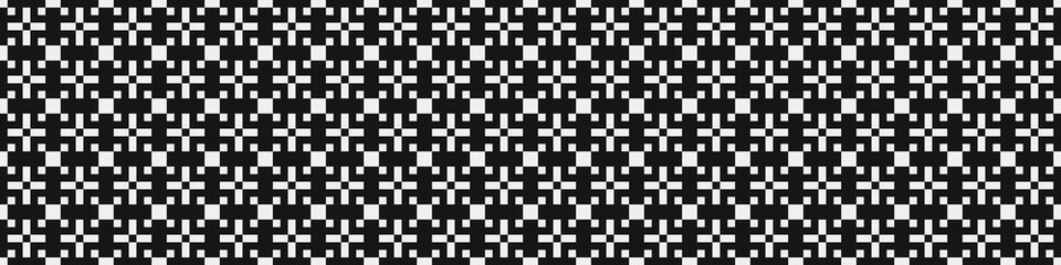 Fototapeta premium Abstract Cross Pattern Dots Logo generative computational art illustration