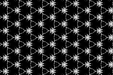 Ornament with elements of black and white colors.