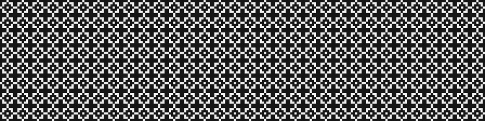 Fototapeta premium Abstract Cross Pattern Dots Logo generative computational art illustration