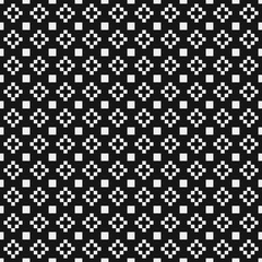 Fototapeta premium Abstract Cross Pattern Dots Logo generative computational art illustration