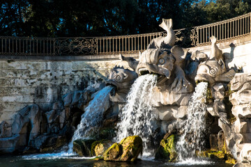 Wasserspiele englischer Garten vom Schloss Caserta, Neapel Italy © Ralf Reiter