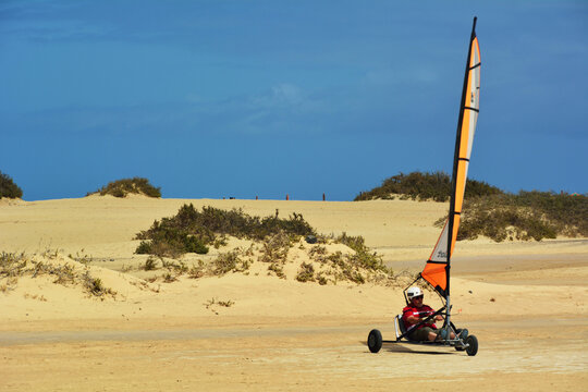 kitebuggy on the beach