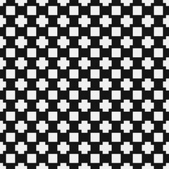 Abstract Cross Pattern Dots Logo generative computational art illustration