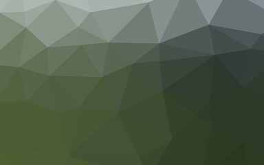 Light Green vector abstract polygonal layout.