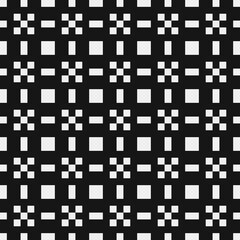 Fototapeta premium Abstract Cross Pattern Dots Logo generative computational art illustration