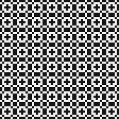 Fototapeta premium Abstract Cross Pattern Dots Logo generative computational art illustration