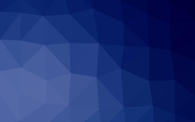 Dark BLUE vector polygonal pattern.