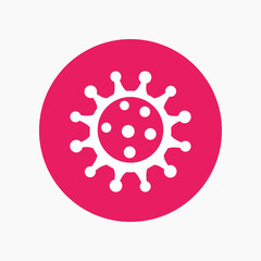 Virus icon, pathogen, microbiology, virology