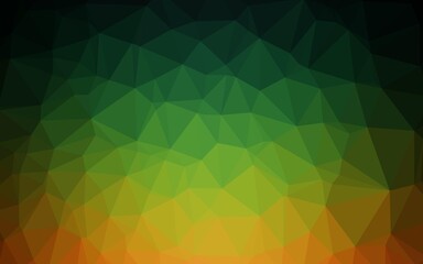 Dark Multicolor, Rainbow vector triangle mosaic texture.