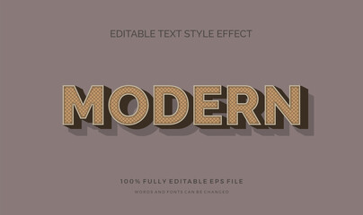 Modern editable text style effect illustrator. vector design template.