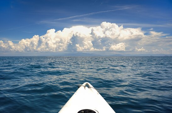 Wolken &uuml;ber dem Meer