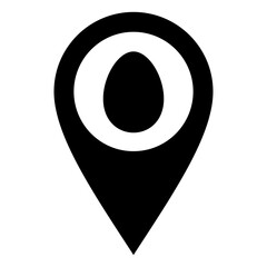 Ei und Kartenmarkierung