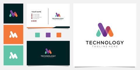 Letter M Logo Icon Design Template