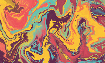 Marble textured background. Multicolour liquid texture. 