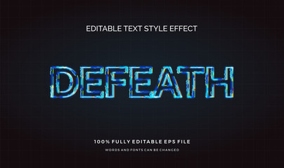 Modern editable text style effect illustrator. vector design template.