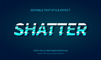 Modern editable text style effect illustrator. vector design template.