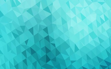 Fototapeta premium Light BLUE vector abstract polygonal cover.