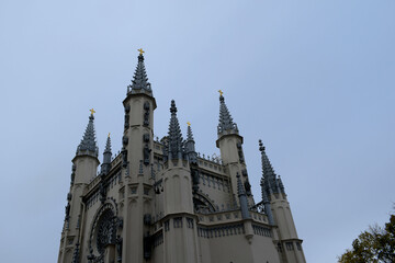 the facade of the church 