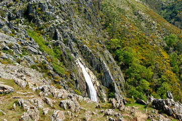 Misarela waterfall in Arouca, Portugal