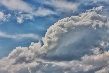 Obraz premium Blue sky with clouds