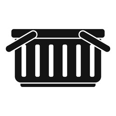 Eshop basket icon, simple style