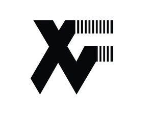 Obraz premium x & f and j & k logo designs
