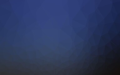 Fototapeta premium Dark BLUE vector triangle mosaic template.
