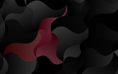 Dark Purple vector template with liquid shapes.